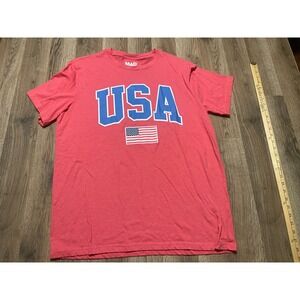 MAD Engine Shirt, Men's Size XL, Red White Blue, USA Flag